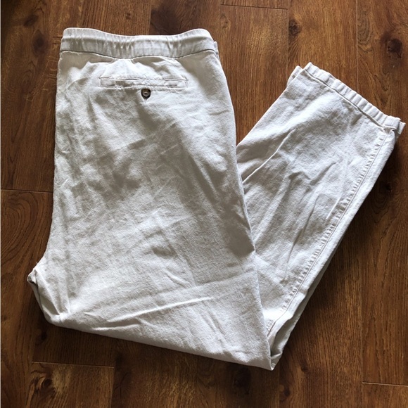 Old Navy cream linen blend pants in size XXL - Picture 1 of 5